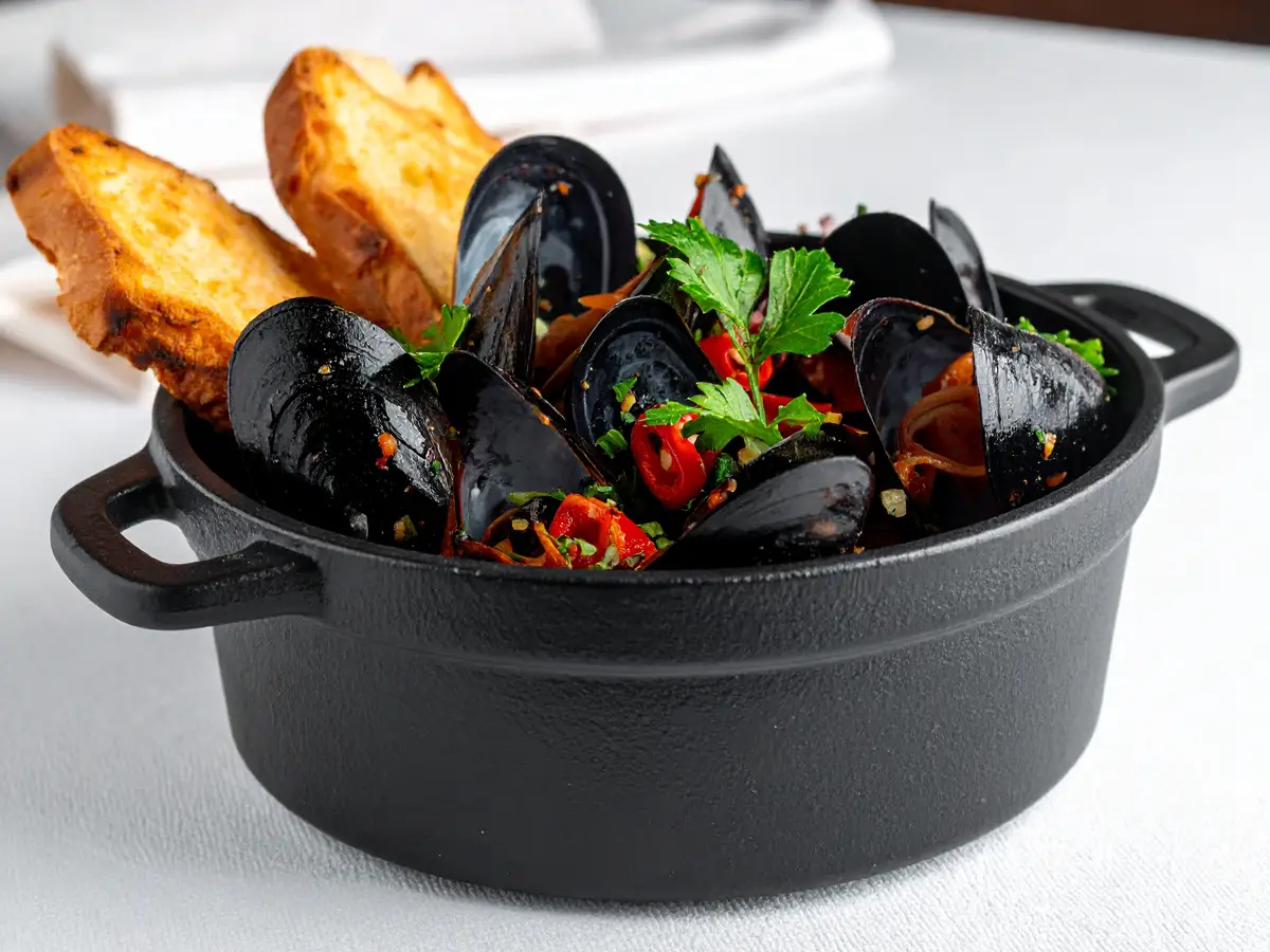 Miesmuscheln alla Tarantina